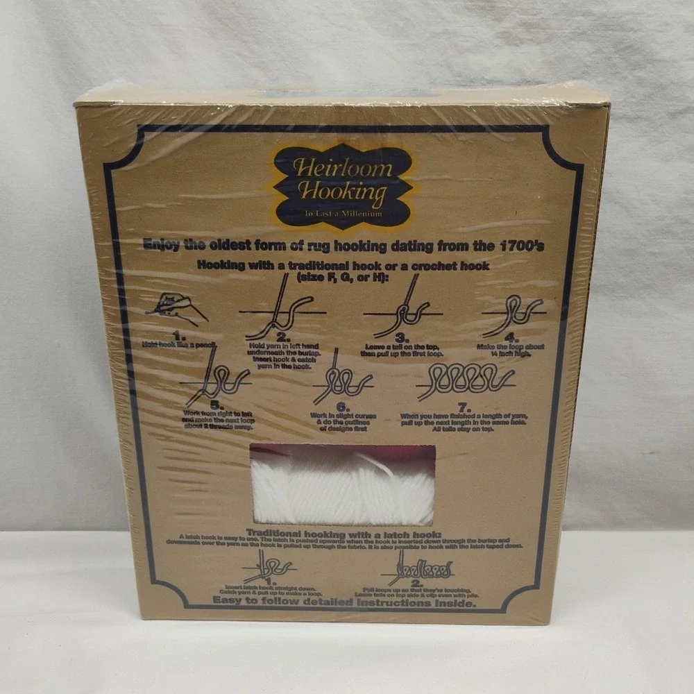 Vintage Rugworks Rug Hooking Kit PATRIOTIC EAGLE 20